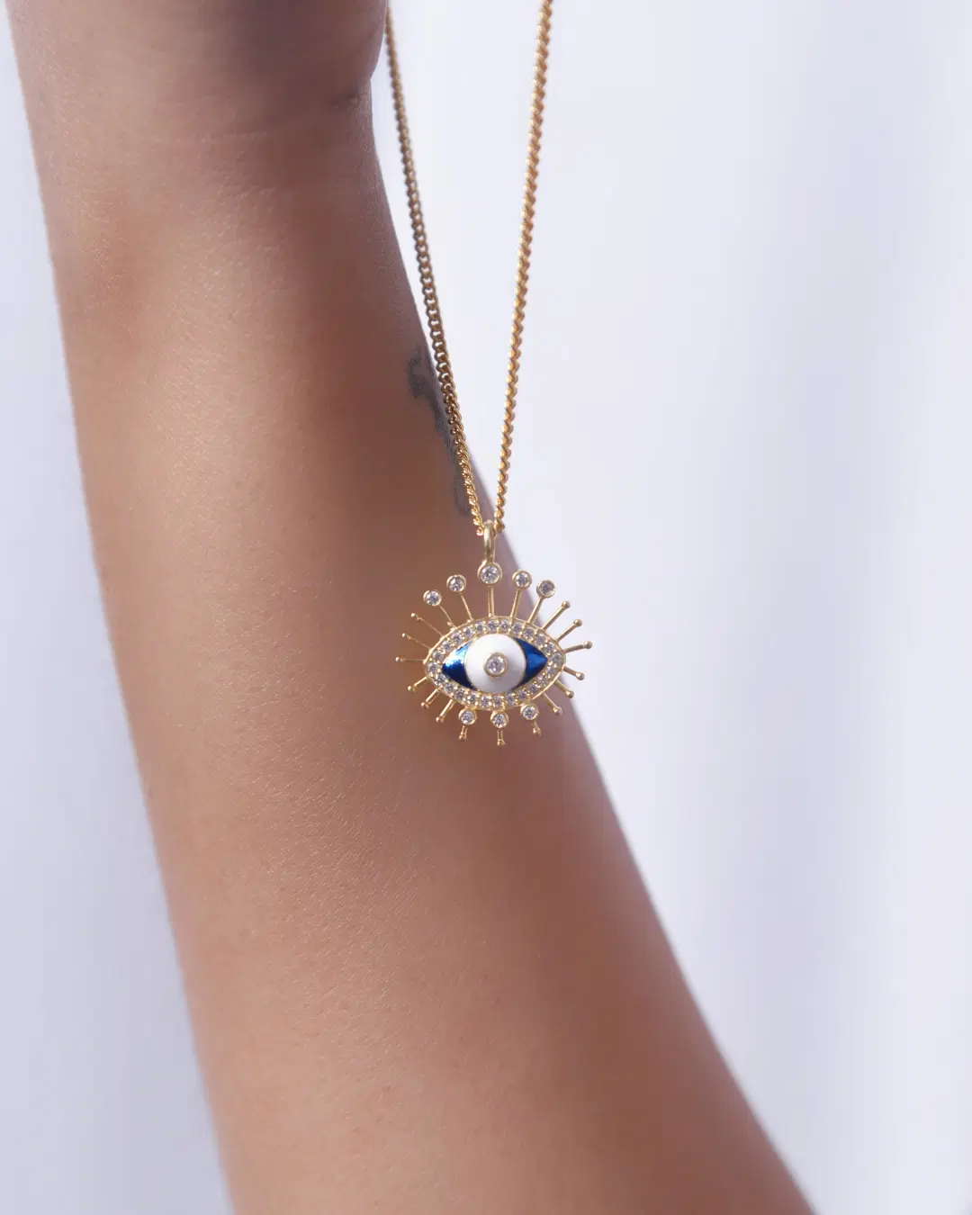 Drishti Jewels Evil Eye Enamel Necklace