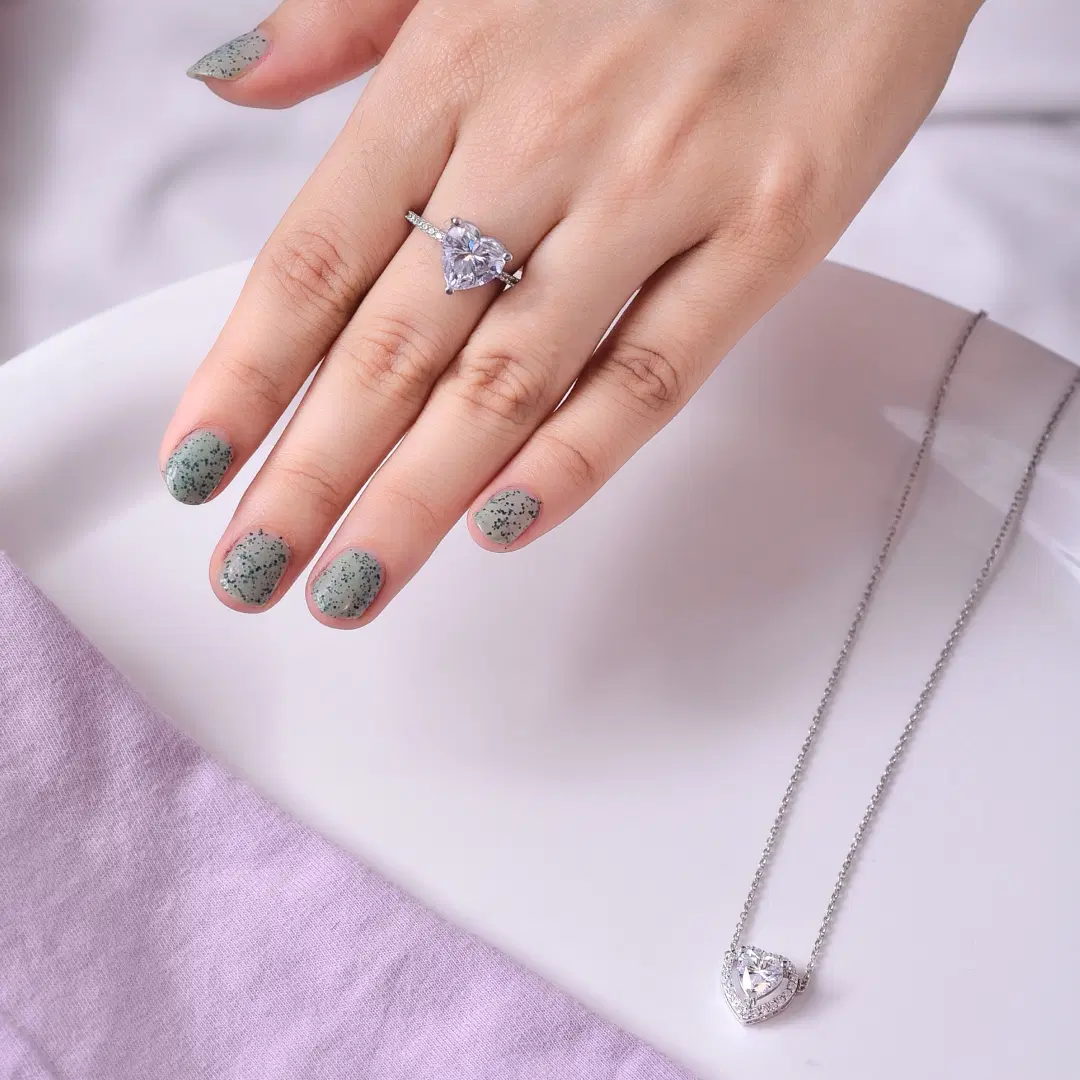 Drishti Jewels Solitaire Heart Ring image 3