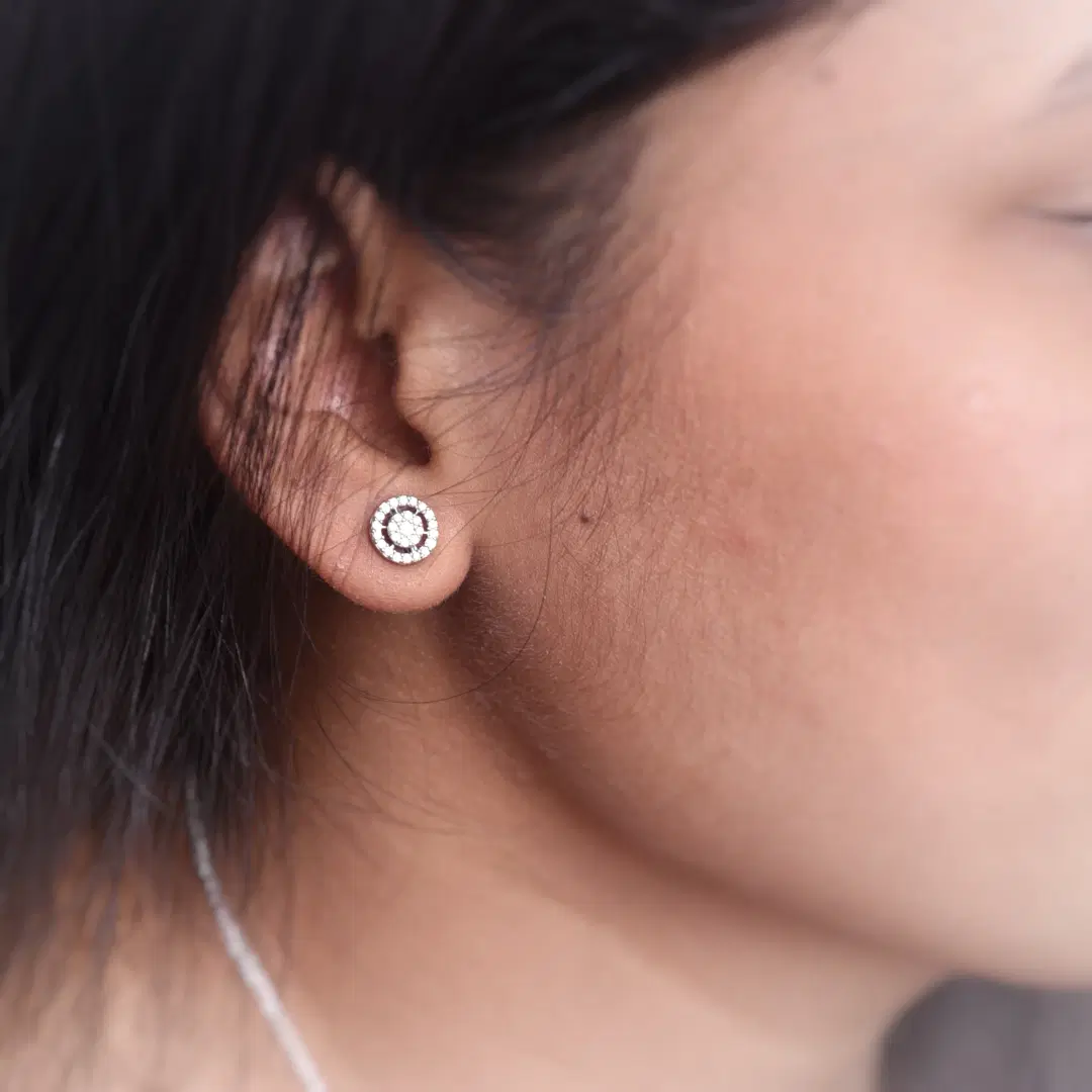 Drishti Jewels Halo Studs
