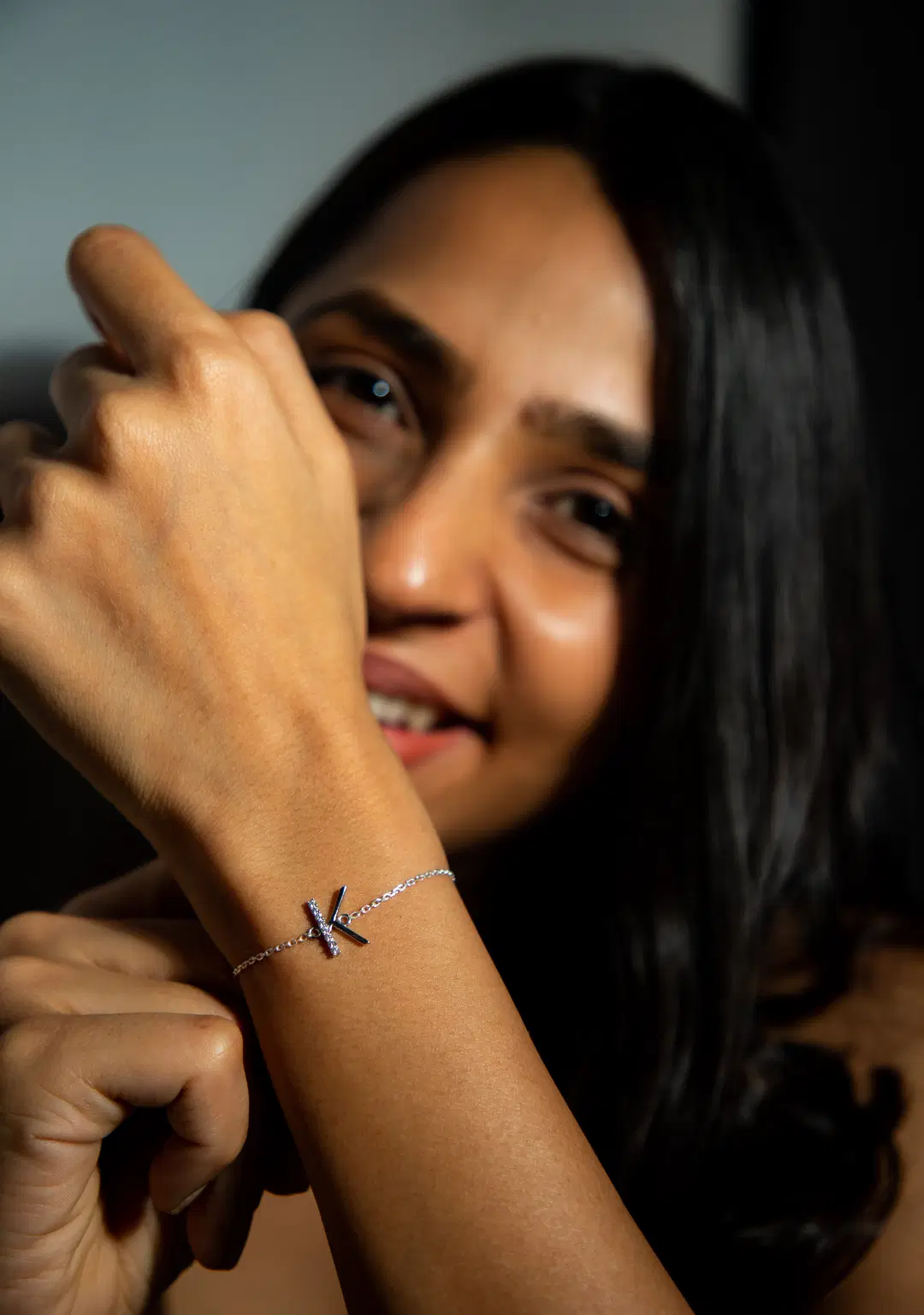Drishti Jewels Initial K Bracelet image 2