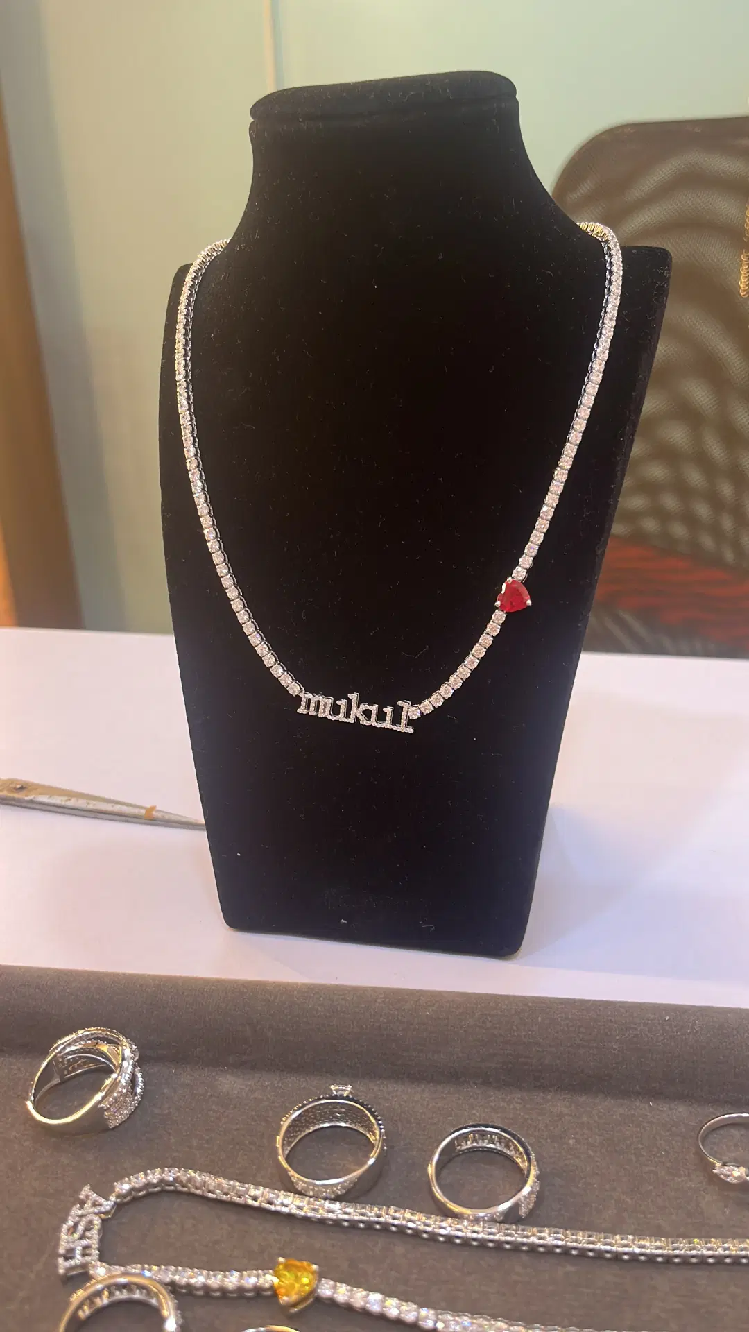 Drishti Jewels VIRAL - Jhanvi Kapoor Name Necklace image 3