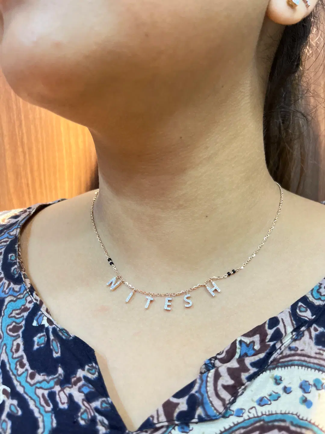 Drishti Jewels Name Necklace - Mangalsutra image 2
